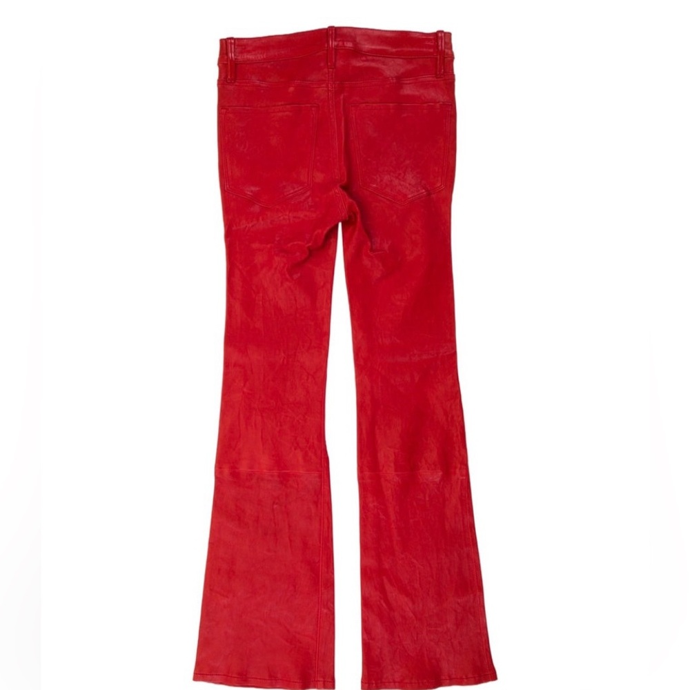 Frame Lamb Leather Straight Leg Pants w/ Tags